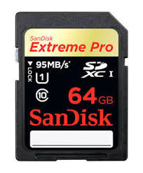 (EXT) SANDISK SD 64GB 95MB
